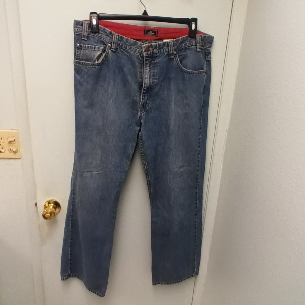 Dockers Men's Blue Jeans-38 Waist, 32 Length